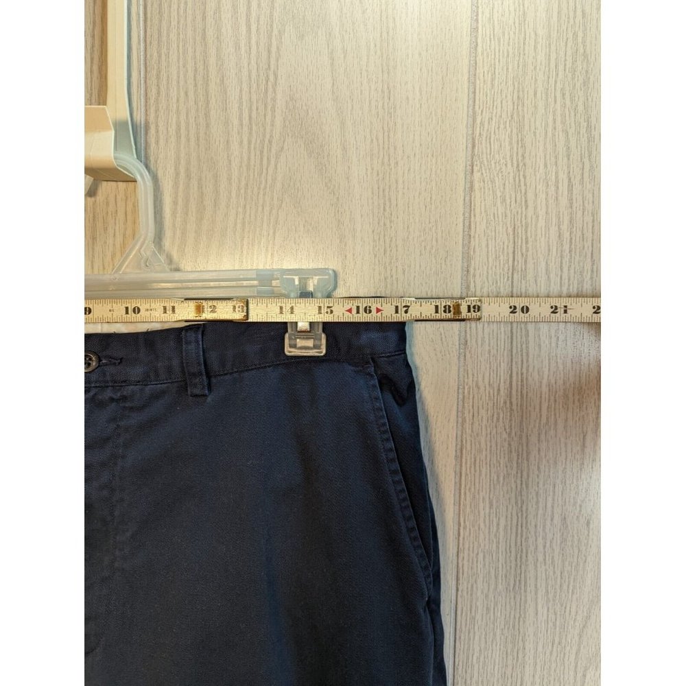 VTG Polo Ralph Lauren Prospect Pant 36x30 Classic Chino Flat Front Navy Blue - Picture 2 of 8
